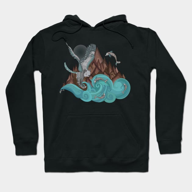 Animal mash-up  paisley Hoodie by ROCOCO DESIGNS